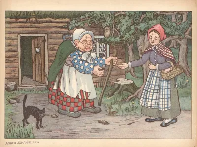 Thumbelina The Witch Gives The Woman The Barleycorn