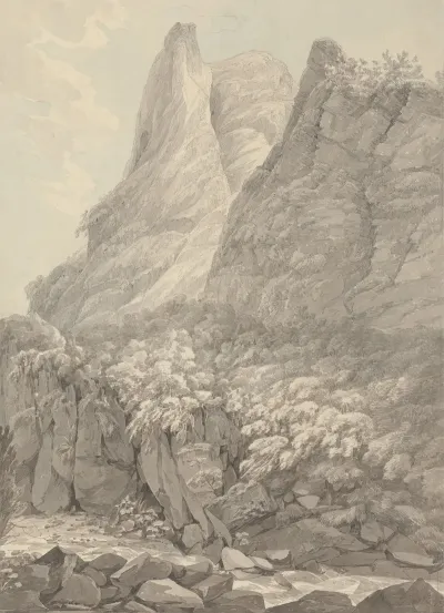 Thurshouse Tor From The River Manifold Derbyshire
