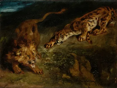 Tiger And Lion