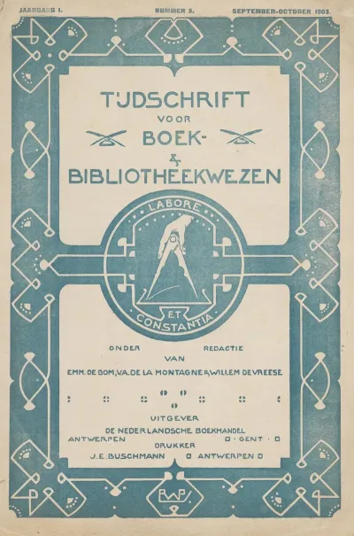 Tijdschrift Voor Boek En Bibliotheekwezen September October 1903