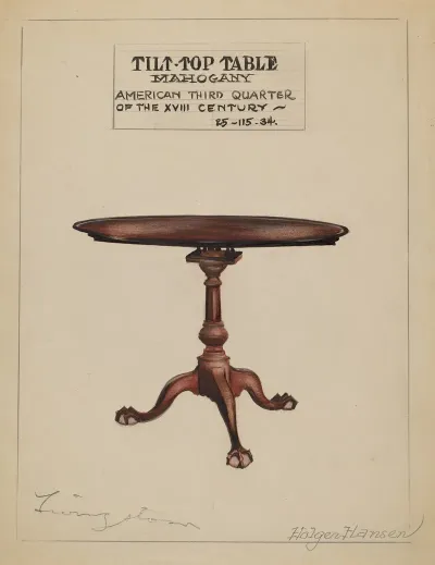 Tilt Top Table 5
