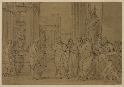 Timon Of Athens And Alcibiades Friend Alcibiades Give Me Thine Hand In Thee I See The Ruin Of The Empire