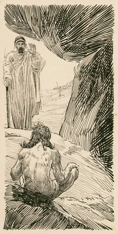 Timon Of Athens Flavius Stood Speechless Wrapped Up In Horror To See The Naked As He Was Born Living In The Manner Of A Beast