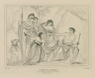 Timon Of Athens Timon Alcibiades Phrynia Timandra Act Iv Scene Iii
