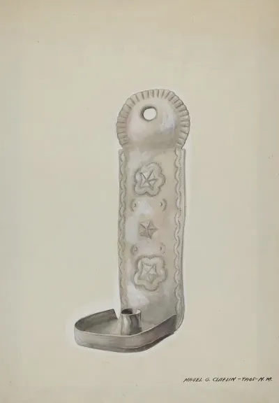 Tin Candle Sconce 3