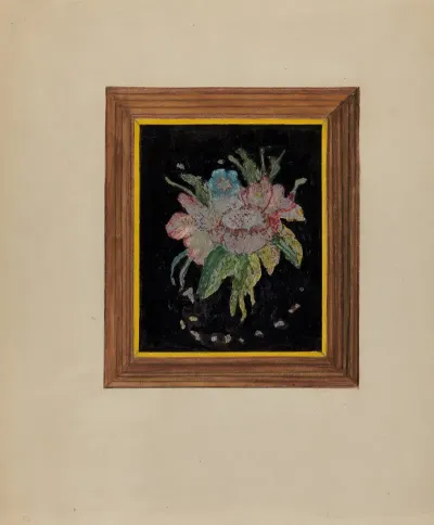 Tin Foil Flower Painting