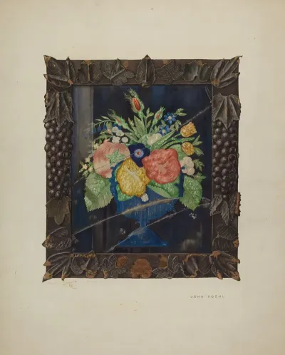 Tin Foil Still Life And Frame
