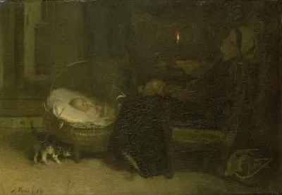 Tired Out Mother Watched