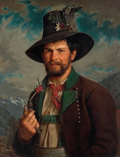 Tiroler Bauer In Stubaier Tracht