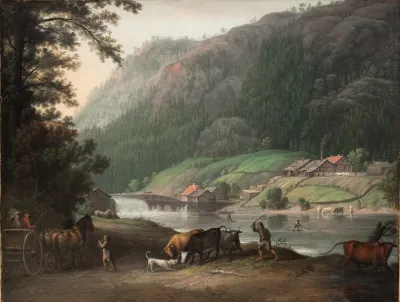 Tistedalen Ved Frederikshald I Norge