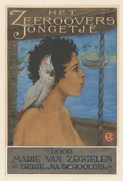 Titelblad Voor De Het Zeeroovers Jongetje Van Marie Van Zeggelen