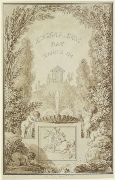 Titelblatt Der Melanges Des Claude Joseph Dorat