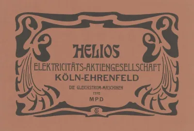Titelblatt Helios Elektrizitats Aktiengesellschaft Koln Ehrenfeld 2