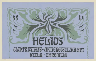Titelblatt Helios Elektrizitats Aktiengesellschaft Koln Ehrenfeld