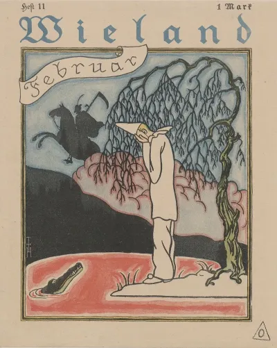 Titelillustration Wieland Zeitschrift Fur Kunst Und Dichtung Heft 11
