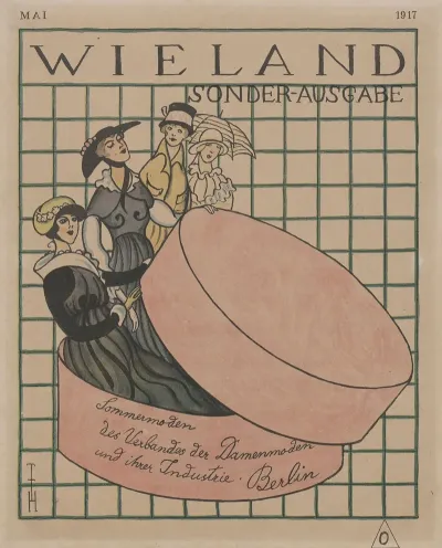 Titelillustration Wieland Zeitschrift Fur Kunst Und Dichtung Mai 1917