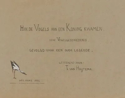Titelprent Voor Hoe De Vogels Aan Een Koning Kwamen