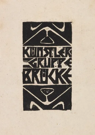 Titelvignette Zum Programm Der Kunstlergruppe Brucke