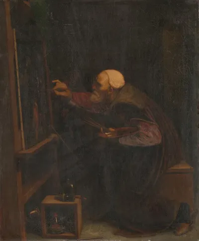 Titian Painting His Last Work