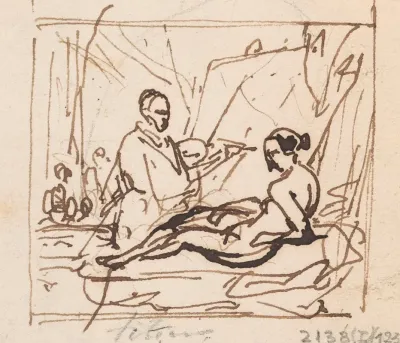 Titian Painting His Venus