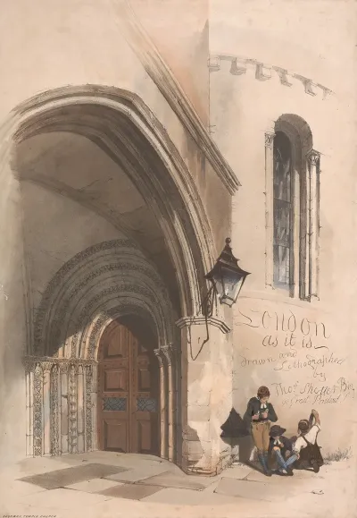 Title Page Of A Set Of Lithographs Of London