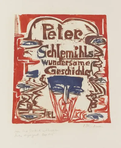 Title Page Of The Woodcut Series Schlemihl