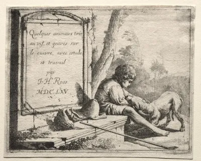Title Page Shepherd Petting His Dog