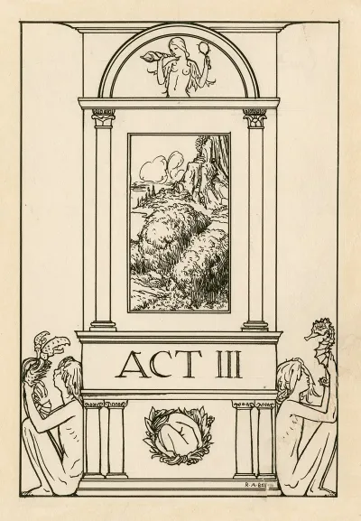 Title Page To Act 3 Of The Tempest