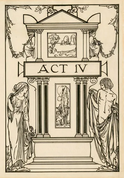 Title Page To Act 4 Of Bells Edition Of The Tempest