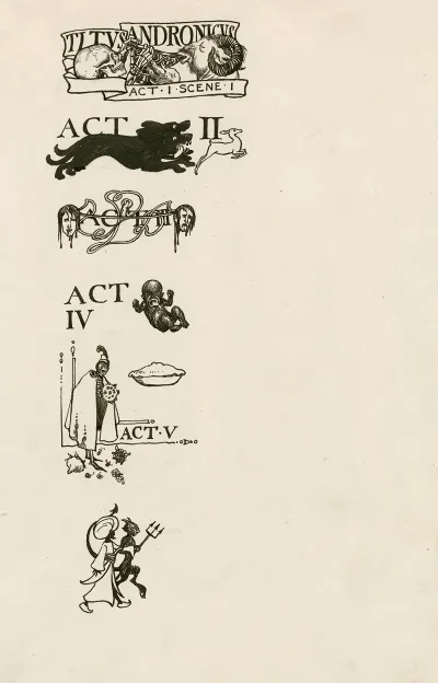 Titus Andronicus Headings