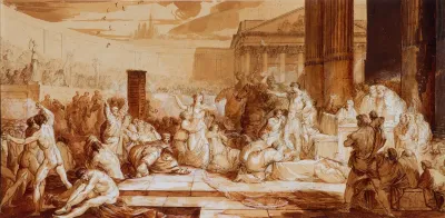 Titus Quincticus Flaminius Granting Liberty To Greece At The Isthmian Games