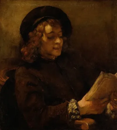 Titus Van Rijn The Artists Son Reading