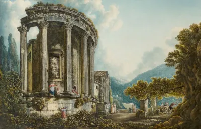 Tivoli A View Of The Temple Of The Sibyl