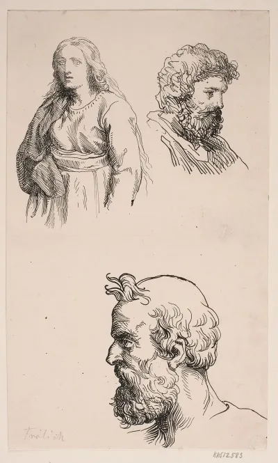 To Studiehoveder Og En Figur