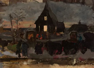 To The Advent Dawn Mass Sketch