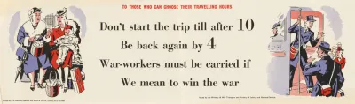 To Those Who Can Choose Their Travelling Hours