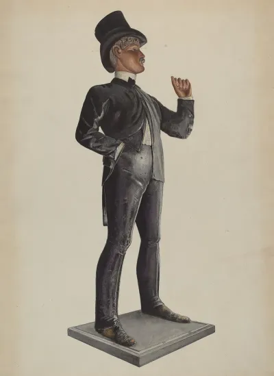 Tobacco Store Male Figure