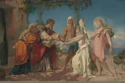 Tobias Brings His Bride Sarah To The House Of His Father Tobit