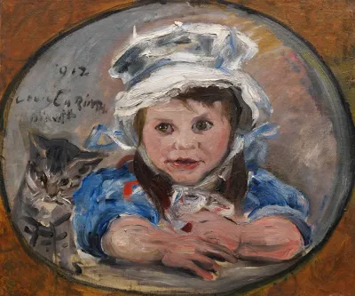 Tochter Wilhelmine Mit Katze Mizelonde