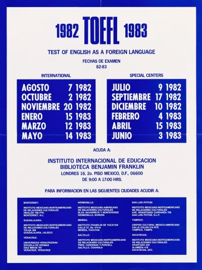 Toefl 1982 1983