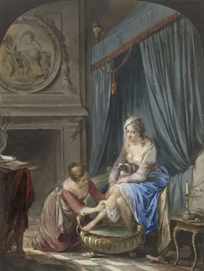 Toilet Van Een Jonge Vrouw