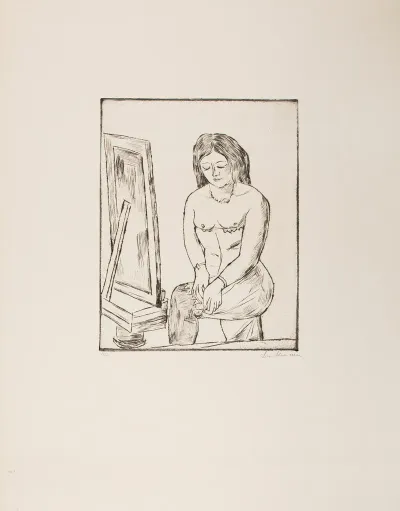 Toilette Before The Mirror