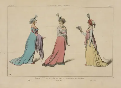 Toilettes De Soirees Dapres Le Journal Des Dames