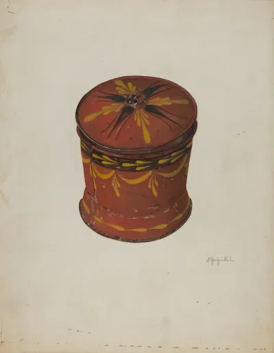Toleware Sugar Bowl 4