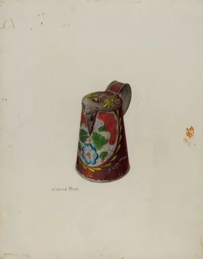Toleware Syrup Pot 2