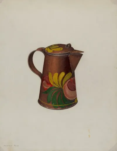 Toleware Syrup Pot