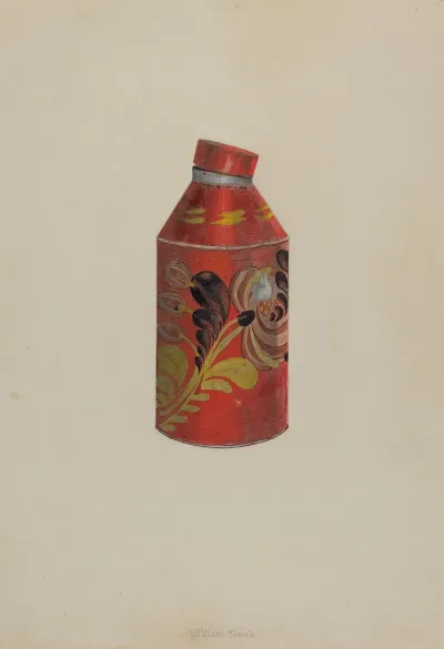 Toleware Tea Caddy 5