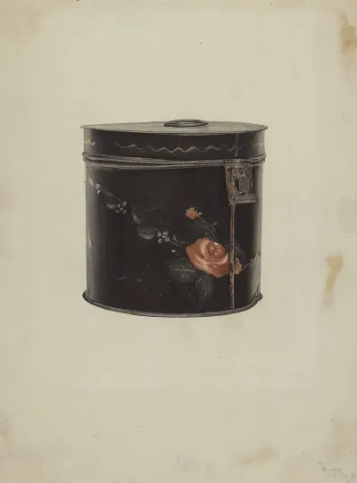 Toleware Tea Cannister 2