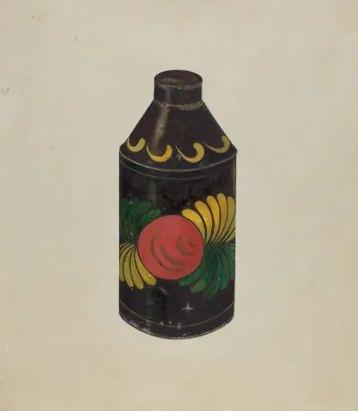 Toleware Tea Cannister