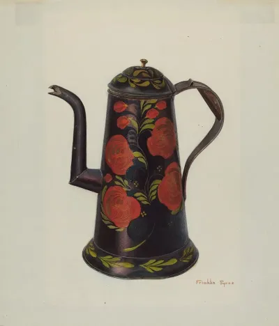 Toleware Teapot 2